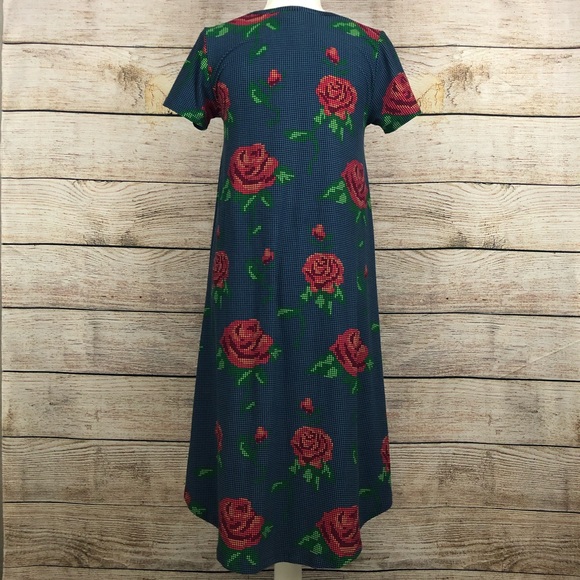 LuLaRoe Carly Dress Rare w/ No Pocket Floral Print - Picture 2 of 8